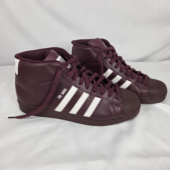 adidas | Shoes | Adidas Mens Pro Model Burgundy High Tops Size 9 | Poshmark